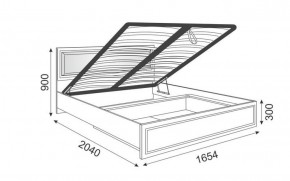 Кровать 1.6 Беатрис М11 с мягкой спинкой и ПМ (Орех гепланкт) в Лабытнанги - labytnangi.mebel-74.com | фото