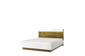 Кровать 160 с подъемником, TORINO, цвет белый/Дуб наварра в Лабытнанги - labytnangi.mebel-74.com | фото
