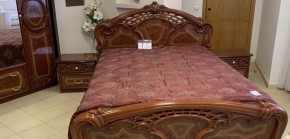 Кровать 2-х спальная 1600*2000 Роза, без основания (01.116) орех в Лабытнанги - labytnangi.mebel-74.com | фото