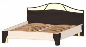 ВЕРОНА Кровать 1600 с основанием (Венге/Анкор светлый) в Лабытнанги - labytnangi.mebel-74.com | фото