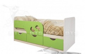 Кровать детская Минима Лего 1.86 (крем/дуб атланта) в Лабытнанги - labytnangi.mebel-74.com | фото