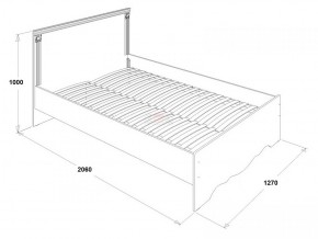 Кровать двойная Ольга 1Н + 2-а ящика (1200*2000) в Лабытнанги - labytnangi.mebel-74.com | фото