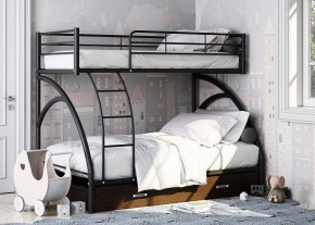 Кровать двухъярусная "Виньола-2 Я" с ящиком Черный/Венге в Лабытнанги - labytnangi.mebel-74.com | фото