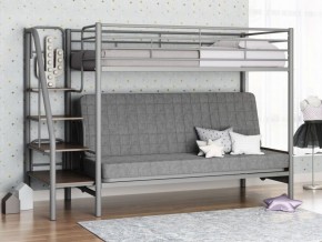 Кровать двухъярусная с диваном "Мадлен-3" (Серый/Серый) в Лабытнанги - labytnangi.mebel-74.com | фото