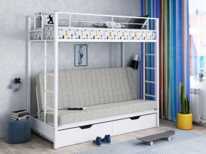 Кровать двухъярусная с диваном "Мадлен-ЯЯ" с ящиками в Лабытнанги - labytnangi.mebel-74.com | фото