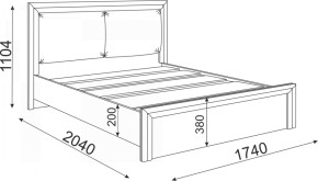 Кровать 1.6 Глэдис М31 с настилом и мягкой частью (ЯШС/Белый) в Лабытнанги - labytnangi.mebel-74.com | фото