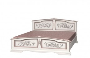 ЕЛЕНА Кровать из массива 1400 (Дуб Молочный) в Лабытнанги - labytnangi.mebel-74.com | фото