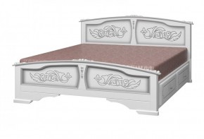 ЕЛЕНА Кровать из массива 1400 с 2-мя ящиками  в Лабытнанги - labytnangi.mebel-74.com | фото