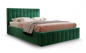 Кровать "Вена" 1400 СТАНДАРТ Вариант 1 Мора зеленый + бельевой ящик с кроватным основанием и подъемным механизмом в Лабытнанги - labytnangi.mebel-74.com | фото