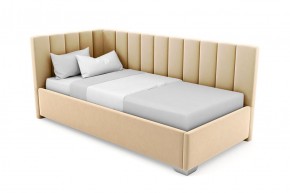 Кровать угловая Хлоя интерьерная +основание (120х200) в Лабытнанги - labytnangi.mebel-74.com | фото