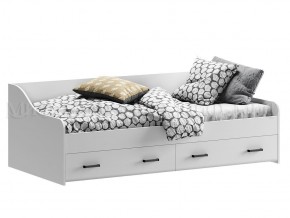 ВЕГА NEW Кровать 900 с настилом ЛДСП (Белый глянец/белый) в Лабытнанги - labytnangi.mebel-74.com | фото