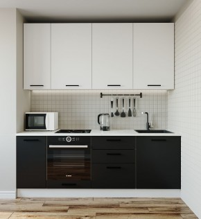 Кухонный гарнитур Графика 2200 (Стол. 26мм) в Лабытнанги - labytnangi.mebel-74.com | фото