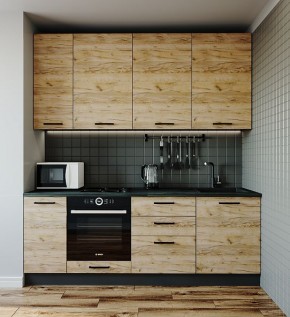 Кухонный гарнитур Крафт 2200 (Стол. 26мм) в Лабытнанги - labytnangi.mebel-74.com | фото
