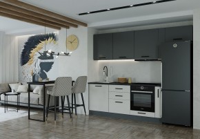 Кухонный гарнитур Лофт 2550 (Стол. 38мм) в Лабытнанги - labytnangi.mebel-74.com | фото