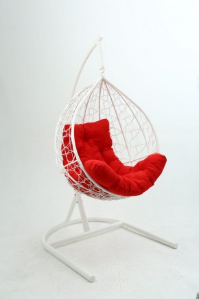 Подвесное кресло Бароло (белый/красный) в Лабытнанги - labytnangi.mebel-74.com | фото
