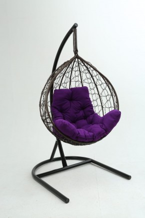 Подвесное кресло Бароло (коричневый/фиолетовый) в Лабытнанги - labytnangi.mebel-74.com | фото