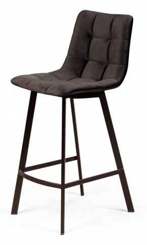 Полубарный стул CHILLI-QB SQUARE графит #14, велюр / черный каркас (H=66cm) М-City в Лабытнанги - labytnangi.mebel-74.com | фото