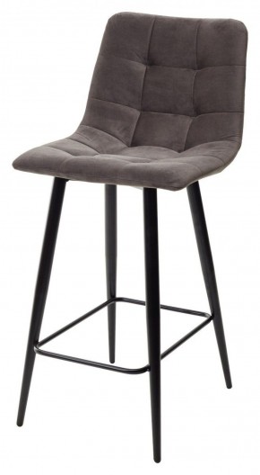 Полубарный стул CHILLI-QB графит #14, велюр / черный каркас (H=66cm) М-City в Лабытнанги - labytnangi.mebel-74.com | фото