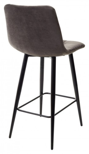 Полубарный стул CHILLI-QB графит #14, велюр / черный каркас (H=66cm) М-City в Лабытнанги - labytnangi.mebel-74.com | фото