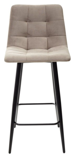 Полубарный стул CHILLI-QB латте #25, велюр / черный каркас (H=66cm) М-City в Лабытнанги - labytnangi.mebel-74.com | фото