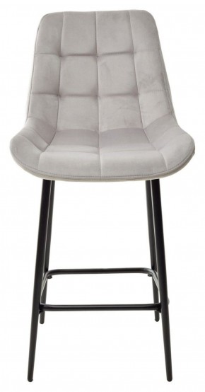 Полубарный стул ХОФМАН, цвет H-09 Светло-серый, велюр / черный каркас H=63cm М-City в Лабытнанги - labytnangi.mebel-74.com | фото