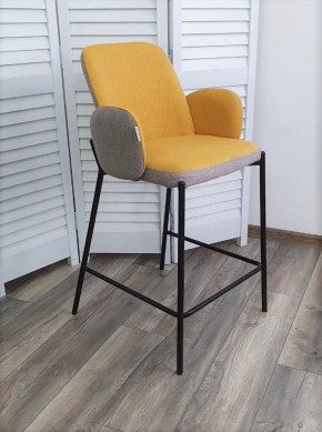 Полубарный стул NYX (H=65cm) VF106 желтый / VF120 серый М-City в Лабытнанги - labytnangi.mebel-74.com | фото