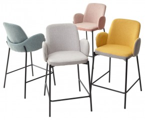 Полубарный стул NYX (H=65cm) VF106 желтый / VF120 серый М-City в Лабытнанги - labytnangi.mebel-74.com | фото