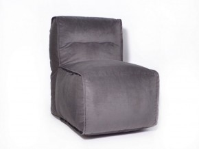 Прямое модульное бескаркасное кресло Комфорт (Графит велюр) в Лабытнанги - labytnangi.mebel-74.com | фото