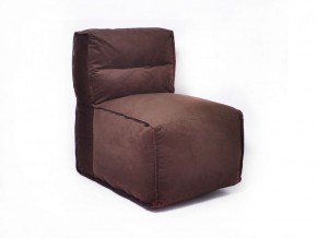 Прямое модульное бескаркасное кресло Комфорт (Шоколад велюр) в Лабытнанги - labytnangi.mebel-74.com | фото