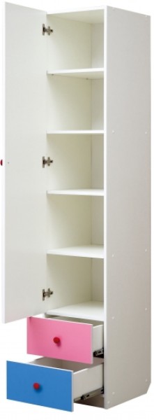 Шкаф 1-но дверный с ящиками и фотопечатью Совята 1.1 (400) в Лабытнанги - labytnangi.mebel-74.com | фото
