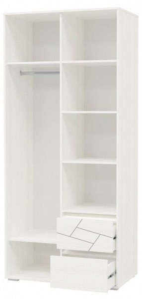 Шкаф 2-х дверный с ящиками АДЕЛИНА (4-4831рам.б) в Лабытнанги - labytnangi.mebel-74.com | фото