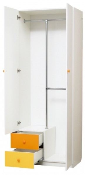 Шкаф 2-х дверный с ящиками и зеркалом Радуга (800) в Лабытнанги - labytnangi.mebel-74.com | фото