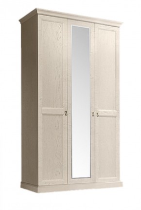 Шкаф 3-х дверный (с зеркалом) для платья и белья Венеция дуб седан (ВНШ1/3) в Лабытнанги - labytnangi.mebel-74.com | фото