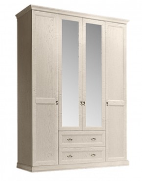 Шкаф 4-х дверный (с зеркалами) для платья и белья с выдвижными ящиками Венеция дуб седан (ВНШ1/41) в Лабытнанги - labytnangi.mebel-74.com | фото