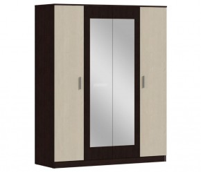 Шкаф 4х дверный с зеркалами Уют СБ-2750/1.Н (Венге/Паллада) в Лабытнанги - labytnangi.mebel-74.com | фото