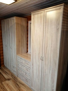 Шкаф для белья со штангой, полками и ящиками арт. 113 в Лабытнанги - labytnangi.mebel-74.com | фото