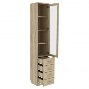 Шкаф для книг с ящиками узкий арт. 205 в Лабытнанги - labytnangi.mebel-74.com | фото