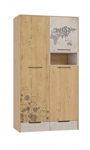 Шкаф для одежды 3 двери и 2 ящика Шк134.0 ДС Стэнфорд в Лабытнанги - labytnangi.mebel-74.com | фото