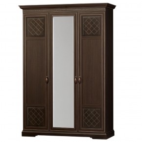 Шкаф для одежды 3-дверный №800 Парма Дуб нортон темный в Лабытнанги - labytnangi.mebel-74.com | фото