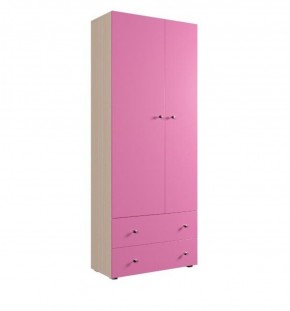Шкаф ДМ 800 с 2-мя ящиками (розовый) в Лабытнанги - labytnangi.mebel-74.com | фото