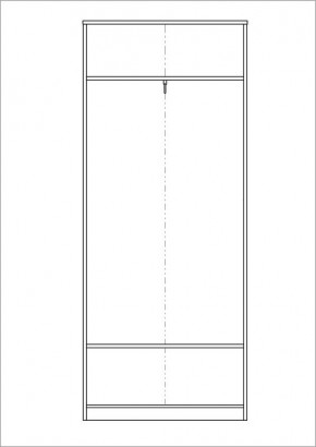 Шкаф СИРИУС двухстворчатый с выдвижным ящиком, цвет "Дуб Сонома" в Лабытнанги - labytnangi.mebel-74.com | фото