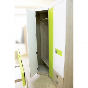 Шкаф угловой 700 Стиль № 3 (туя светлая/лайм) в Лабытнанги - labytnangi.mebel-74.com | фото