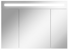Шкаф-зеркало Аврора 100 с подсветкой LED Домино (DV8012HZ) в Лабытнанги - labytnangi.mebel-74.com | фото