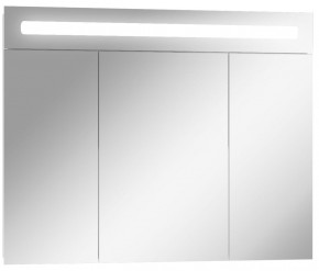 Шкаф-зеркало Аврора 90 с подсветкой LED Домино (DV8011HZ) в Лабытнанги - labytnangi.mebel-74.com | фото