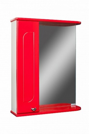 Шкаф-зеркало Радуга Красный 50 левый АЙСБЕРГ (DA1122HZR) в Лабытнанги - labytnangi.mebel-74.com | фото
