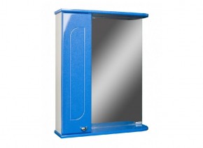 Шкаф-зеркало Радуга Синий металлик 50 ЛЕВЫЙ АЙСБЕРГ (DA1128HZR) в Лабытнанги - labytnangi.mebel-74.com | фото