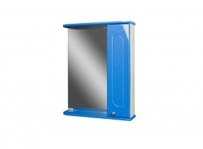 Шкаф-зеркало Радуга Синий металлик 50 ПРАВЫЙ АЙСБЕРГ (DA1128HZR) в Лабытнанги - labytnangi.mebel-74.com | фото