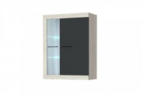 СОНАТА ВНС-800 Шкаф-витрина навесная (крафт белый/антрацит) в Лабытнанги - labytnangi.mebel-74.com | фото