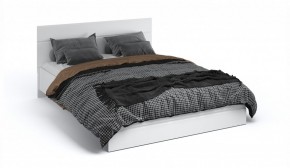 Спальня Йорк Кровать 160 с подъемным механизмом Белый жемчуг/Белый глянец в Лабытнанги - labytnangi.mebel-74.com | фото