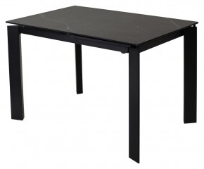 Стол CORNER 120 MATT BLACK MARBLE SOLID CERAMIC / BLACK, ®DISAUR в Лабытнанги - labytnangi.mebel-74.com | фото
